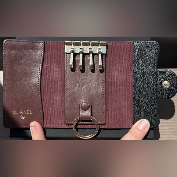 Chanel classic o-key holder black caviar - Picture 4 of 12